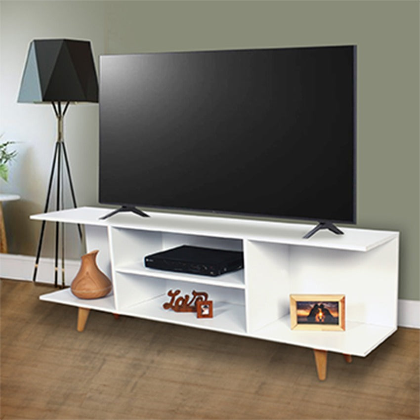 Mesa tv hasta 65 pulgadas tony blanca (40x150x30)