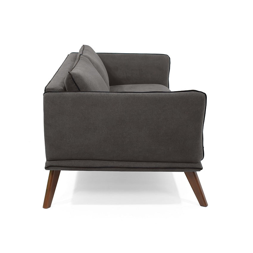 Sofa 3p hudson tela gris