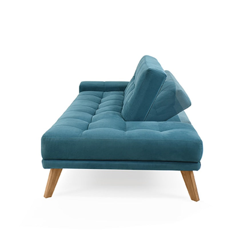 Sofa cama brunet tela petróleo
