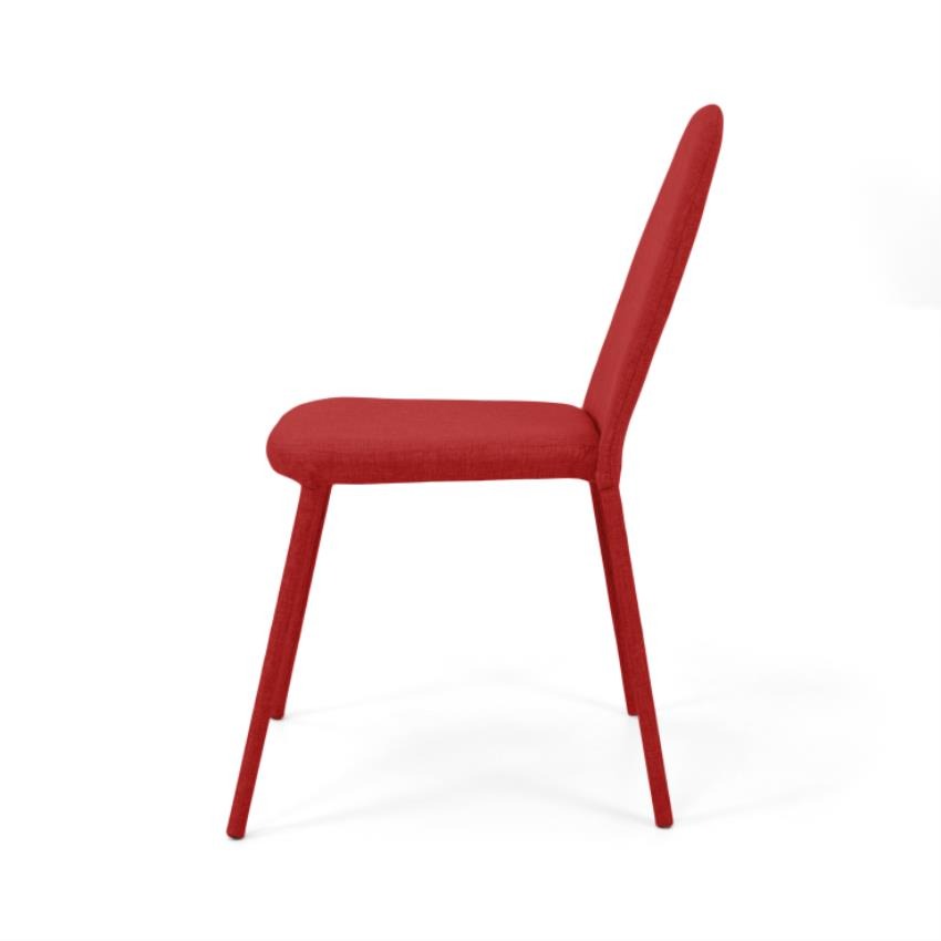 Silla dublín rojo tela