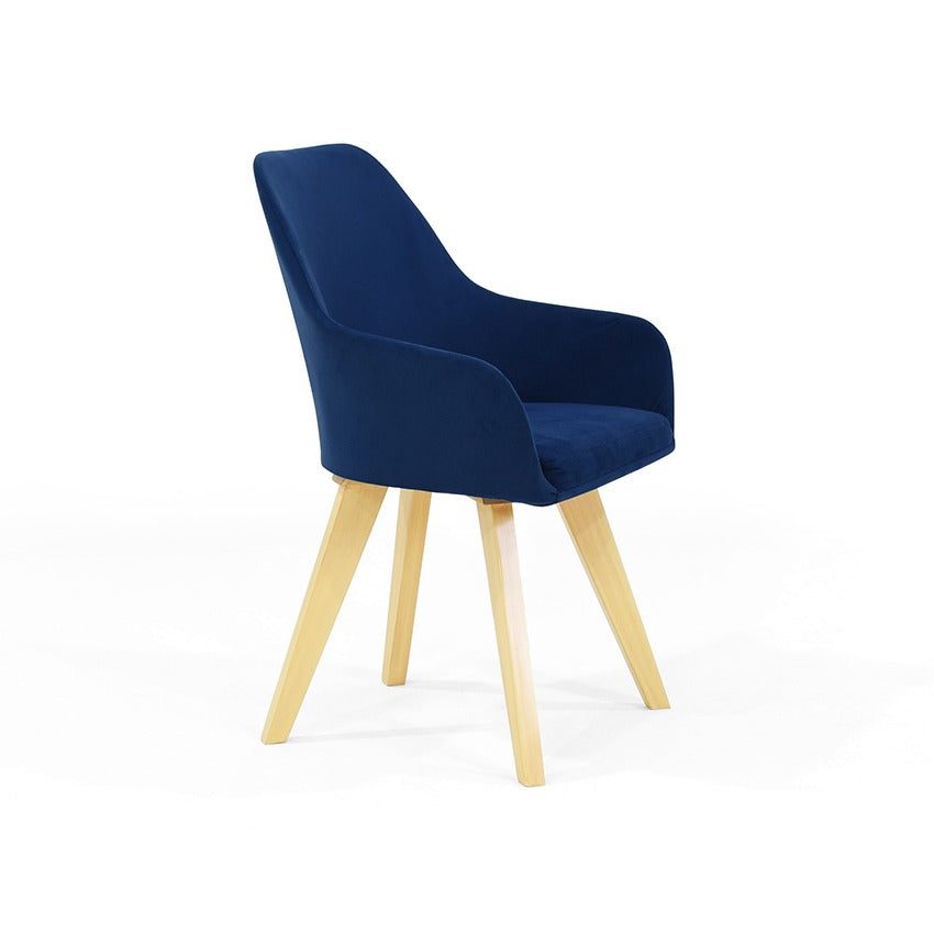 Silla murcia tela azul
