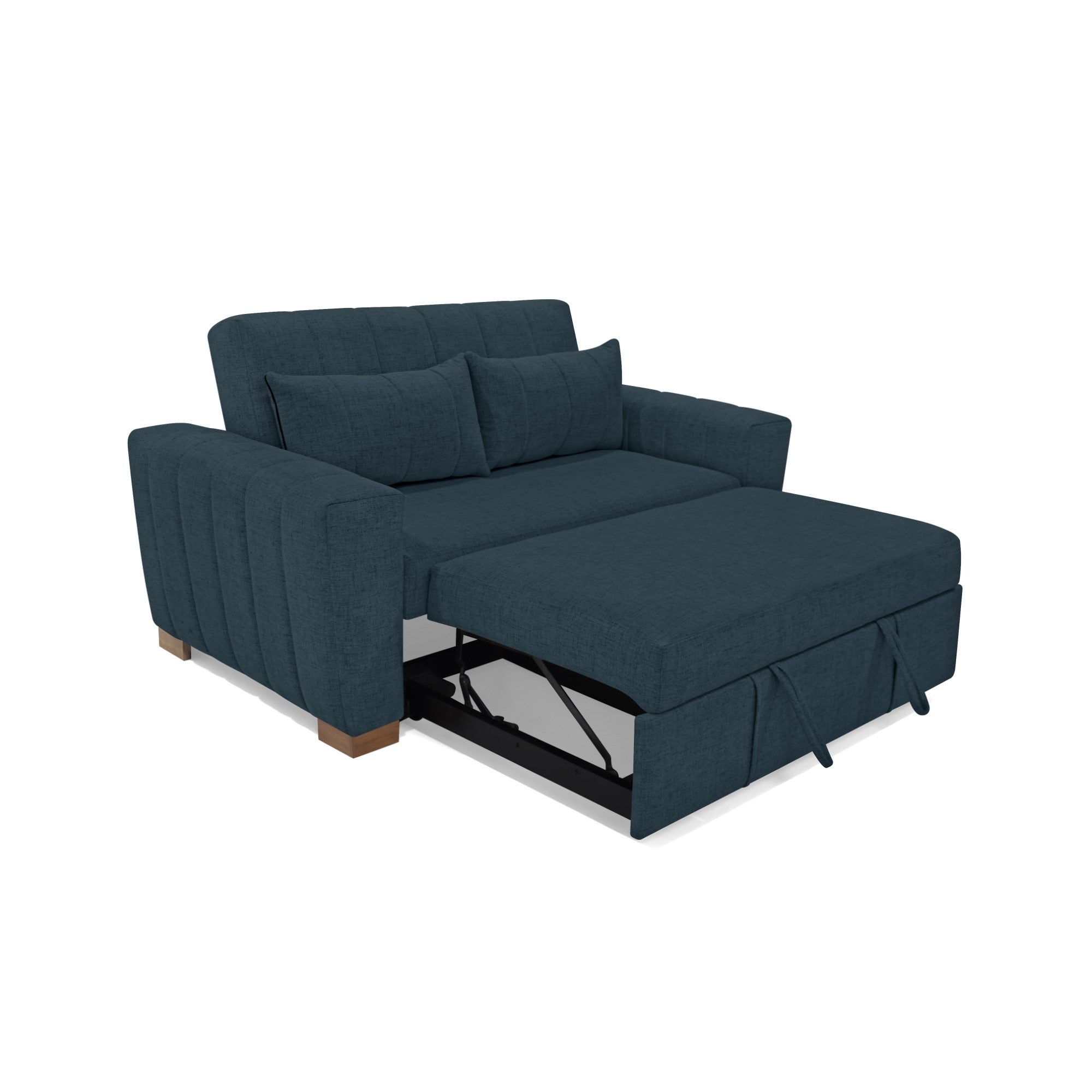 Sofa cama 2 puestos hannover plomo tela