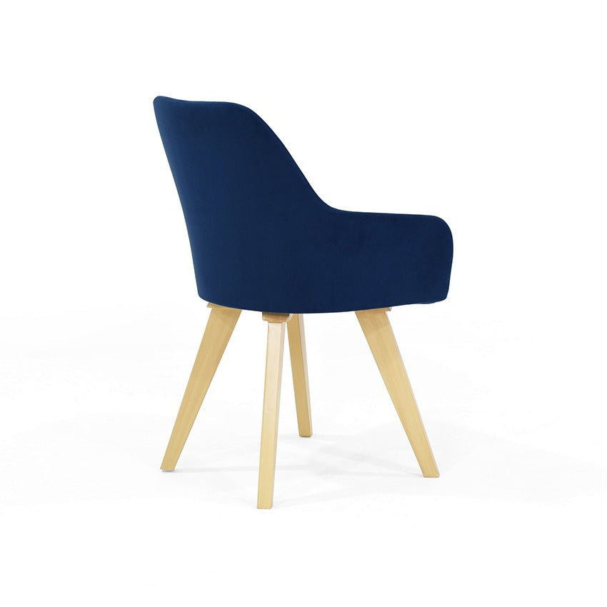 Silla murcia tela azul