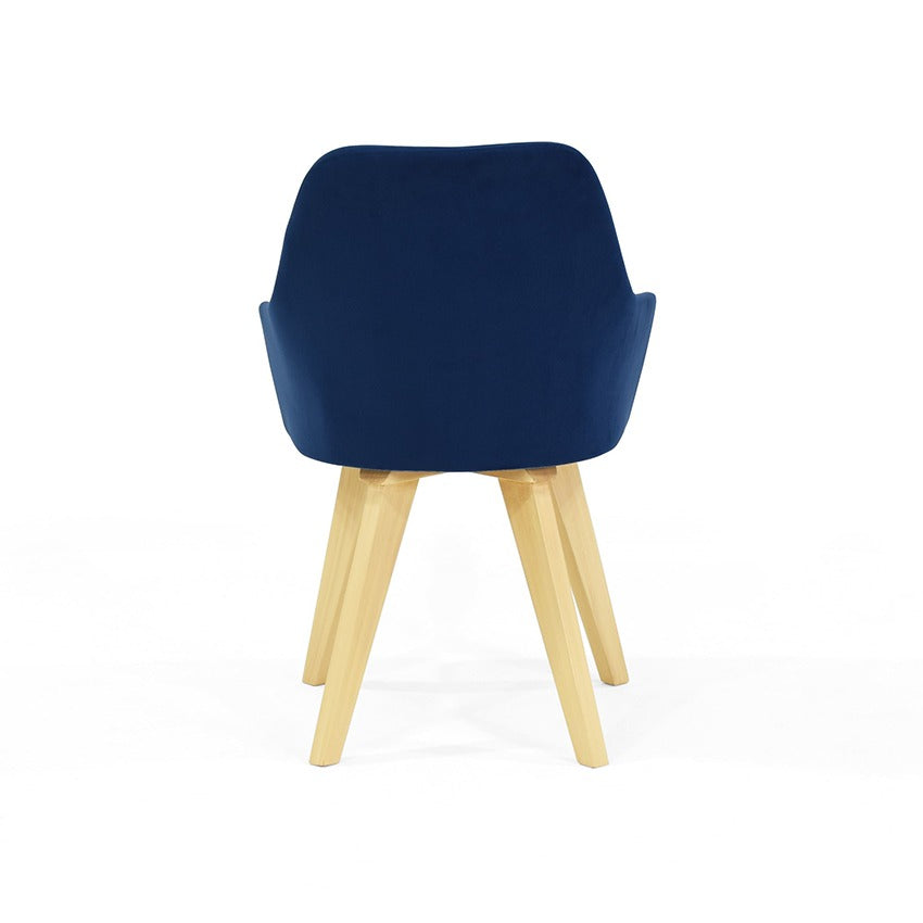 Silla murcia tela azul