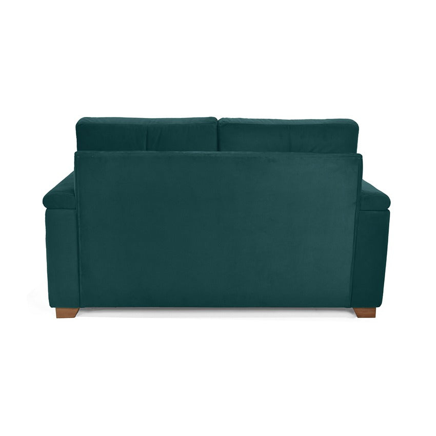 Sofa 2 puestos zamora tela petroleo