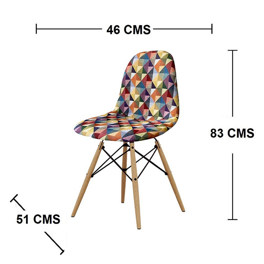 Set x 2und sillas eames colors (83x46x51)