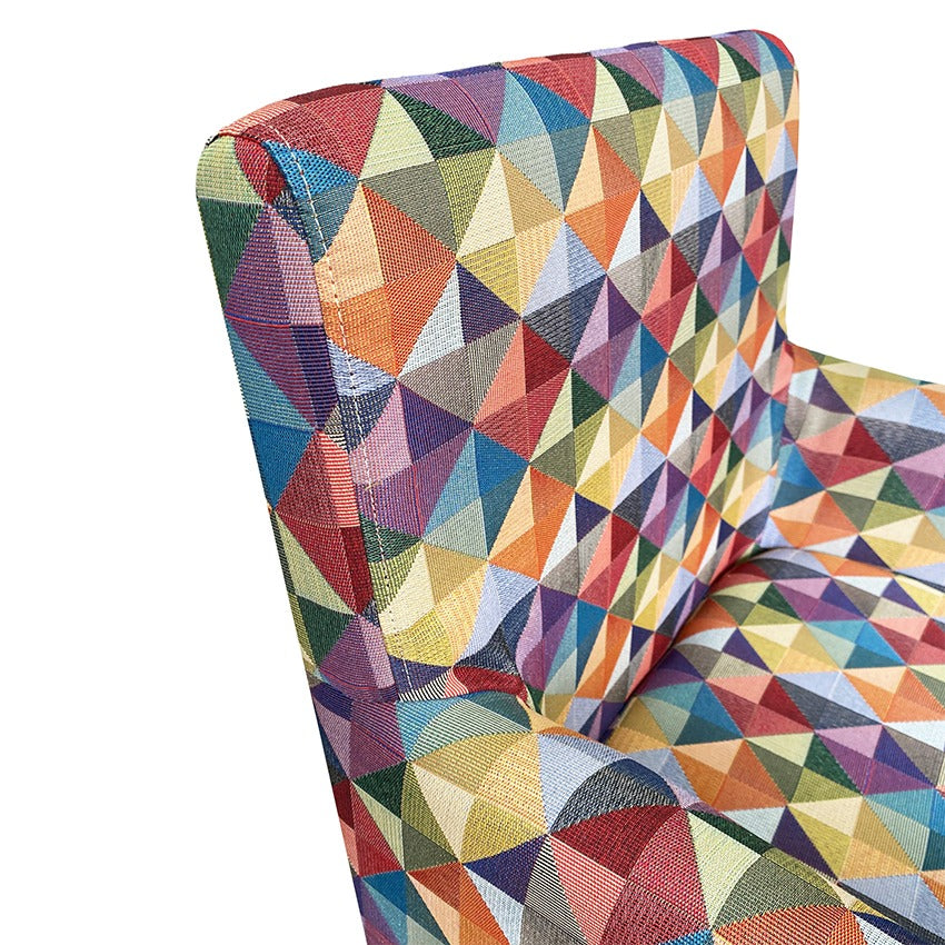 Combo sala poltrona (88x59x55) colors + mesa de centro blanca