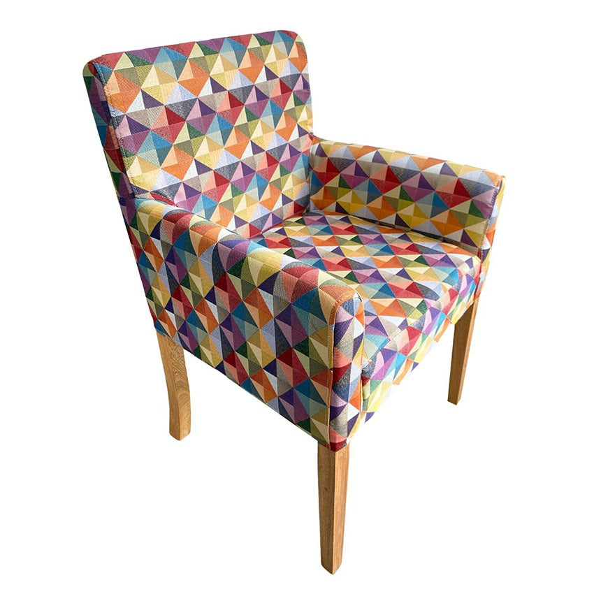 Combo sala colors poltrona (88x59x55) + banqueta baul + mesa de centro hexagonal