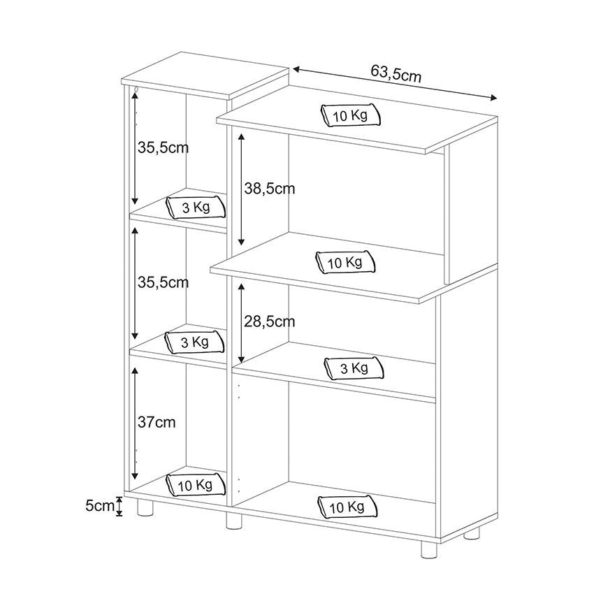 Mueble auxiliar de cocina Segovia Blanco