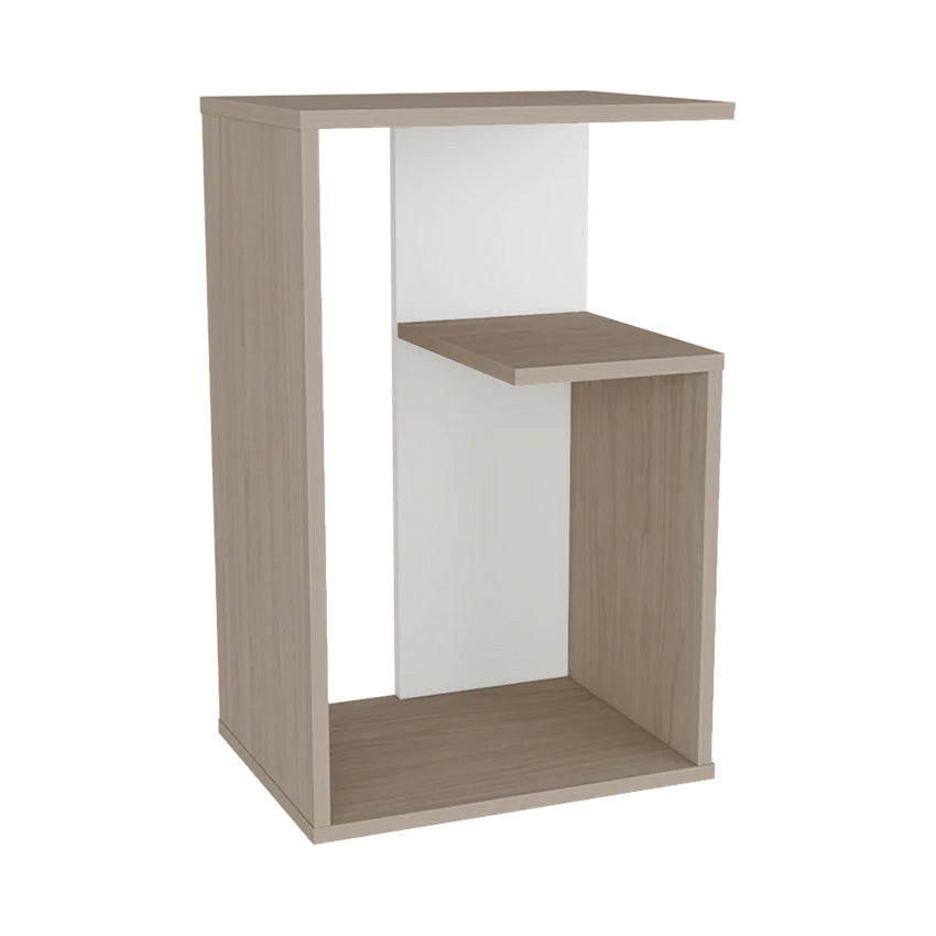 Mesa auxiliar evert, nacar y , con diseño moderno y espacio para ubicar objetos