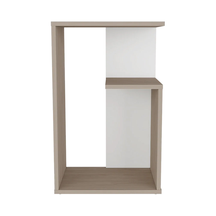 Mesa auxiliar evert, nacar y , con diseño moderno y espacio para ubicar objetos