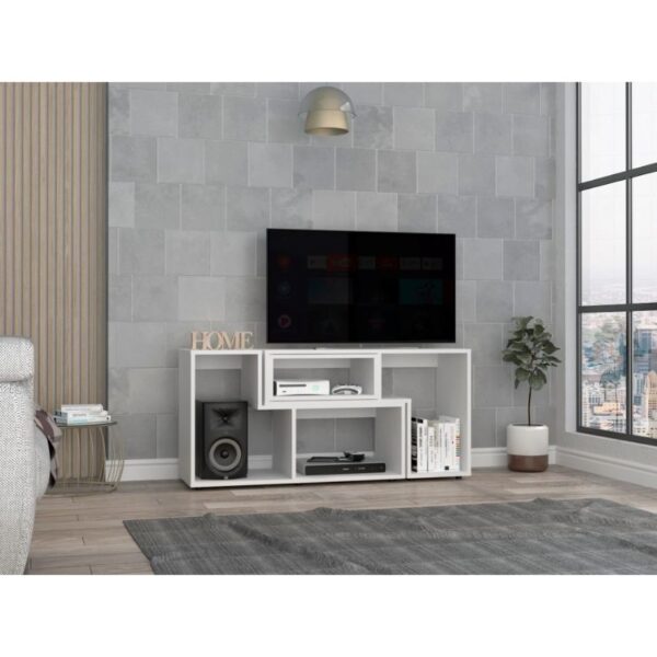 Mesa para tv ascher, duqueza, con espacio para televisor de hasta 50 pulgadas