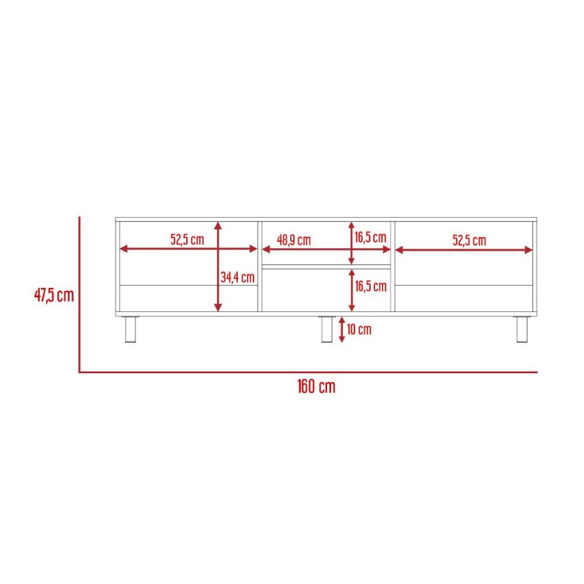 Mesa para tv tunez duqueza para televisor hasta 70 pulgadas