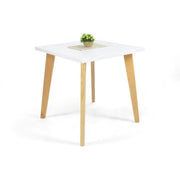 Mesa de comedor lyon 4 puestos blanco