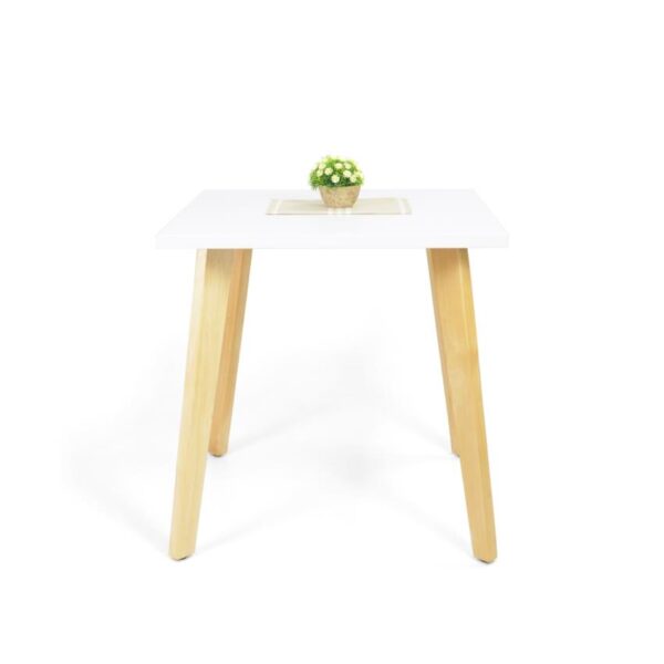 Mesa de comedor lyon 4 puestos blanco
