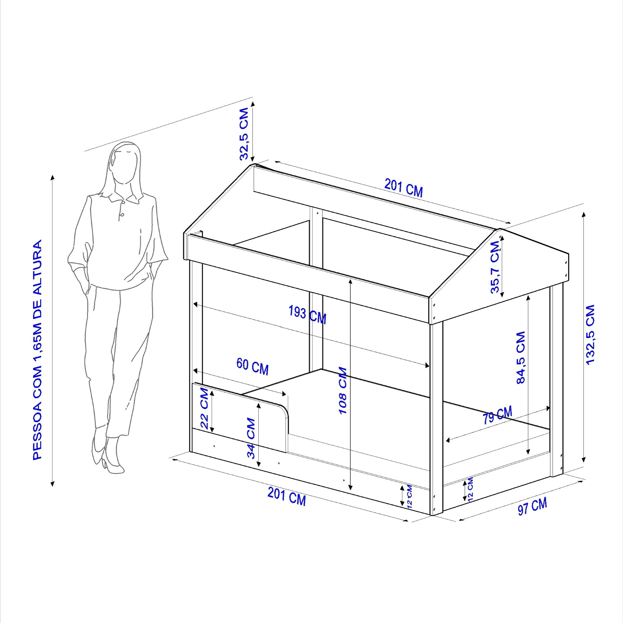 Cama Montessoriana Paulina Blanco