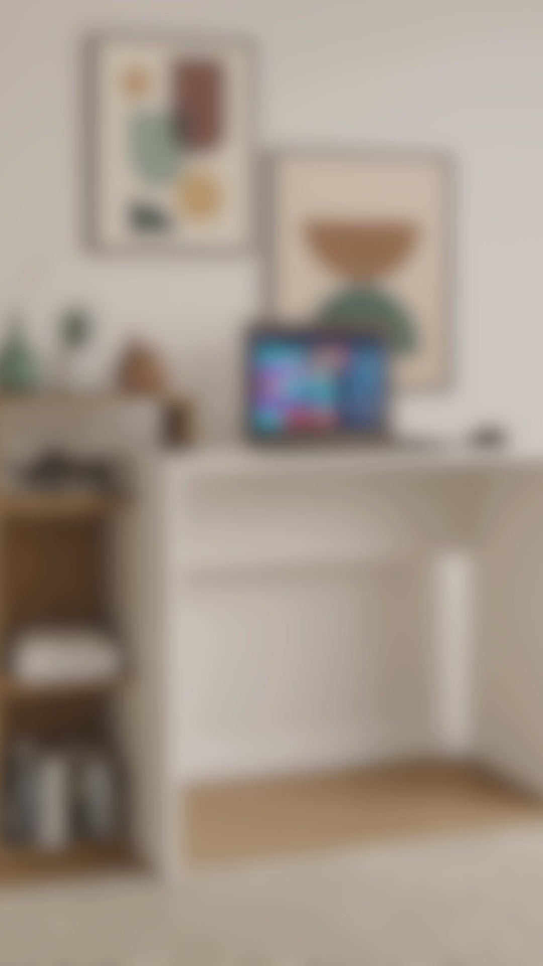 Cargar vídeo: Escritorio Italia Almendra/Blanco