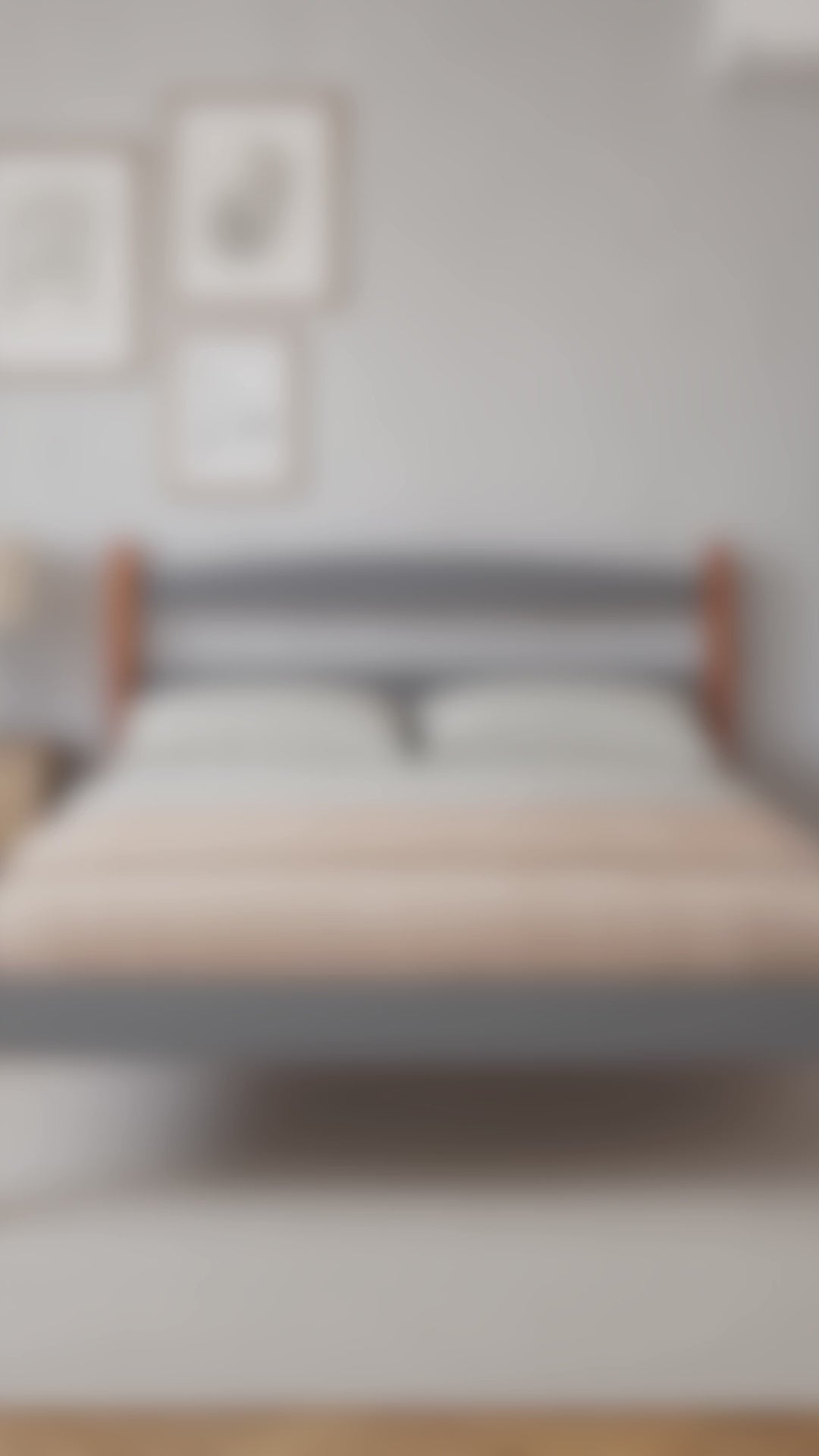 Cargar vídeo: Cama Doble Delta Acacia Gris