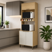 Gabinete de Cocina Sicilia Almendra/Blanco