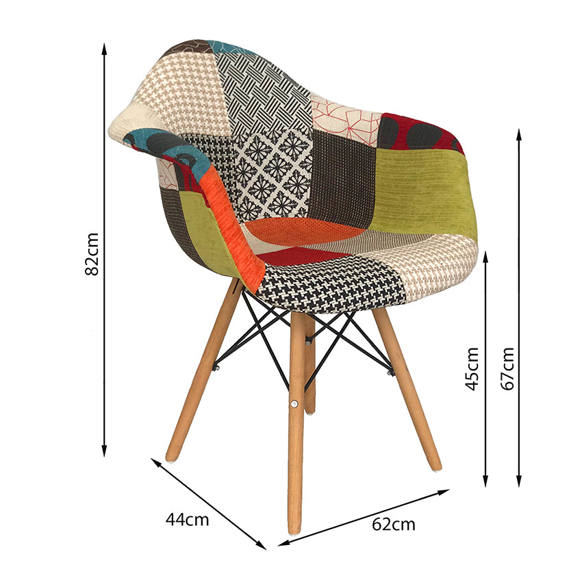 Silla dkr tipo eames brazos