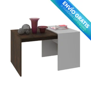 MESA DE CENTRO COBEÑA RUSTICO/BLANCO APAGADO con envío gratis