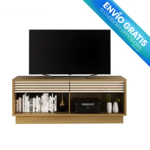 Mesa De Tv Ceuta Natural/Blanco Apagado con envío gratis