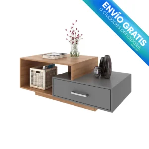 MESA DE CENTRO MALLORCA ALMENDRA/GRIS con envio gratuito