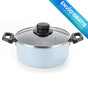OLLA BLUE 20 CM CON TAPA AZUL CELESTE con envio gratis