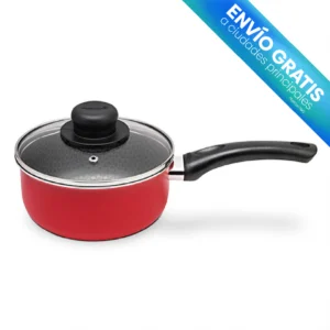 OLLA RED 18 CM CON TAPA ROJO con envio gratis