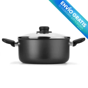 OLLA SUPERIOR 26 CM CON TAPA GRIS envio gratuito