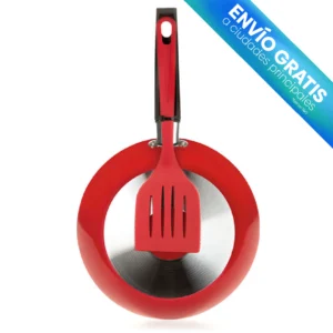 SARTÉN ASPIRACIÓN 24 CM CON ESPÁTULA ROJO con envio gratis
