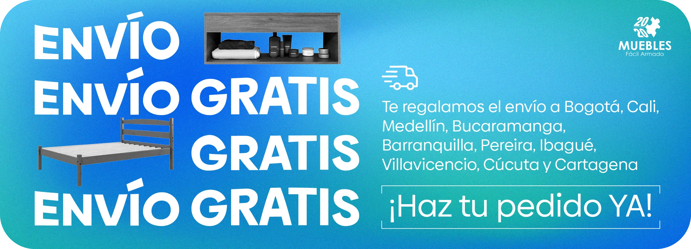 Envíos Gratis 2 envios gratis a ciudades principales